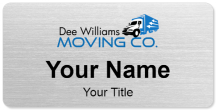 Custom name badges for Dee Williams Moving Company