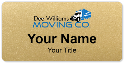 Custom name badges for Dee Williams Moving Company
