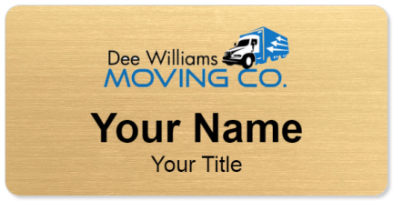 Custom name badges for Dee Williams Moving Company