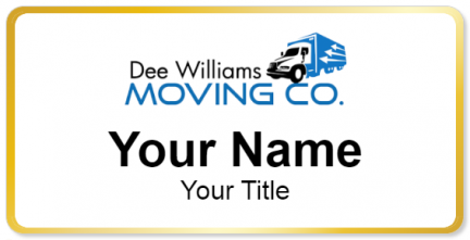 Custom name badges for Dee Williams Moving Company