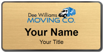Custom name badges for Dee Williams Moving Company