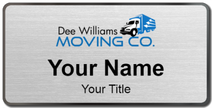Custom name badges for Dee Williams Moving Company