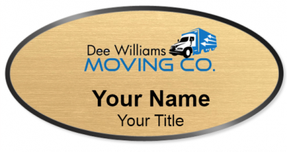 Custom name badges for Dee Williams Moving Company