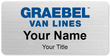 Custom name badges for Graebel Van Lines