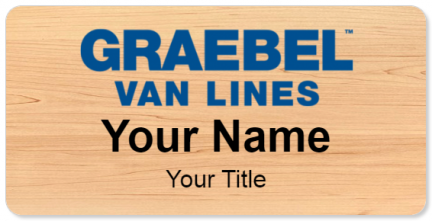Custom name badges for Graebel Van Lines