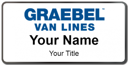 Custom name badges for Graebel Van Lines