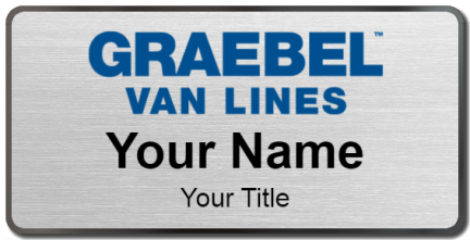 Custom name badges for Graebel Van Lines
