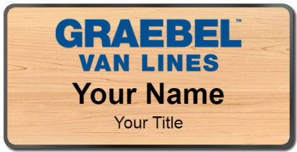 Custom name badges for Graebel Van Lines
