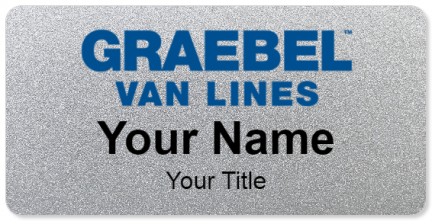 Custom name badges for Graebel Van Lines