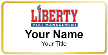 Custom name badges for Liberty Pest Management