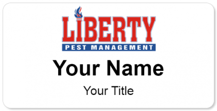 Custom name badges for Liberty Pest Management
