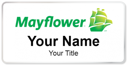 Custom name badges for Mayflower Moving Company