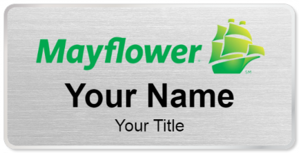 Custom name badges for Mayflower Moving Company