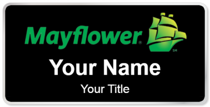 Custom name badges for Mayflower Moving Company