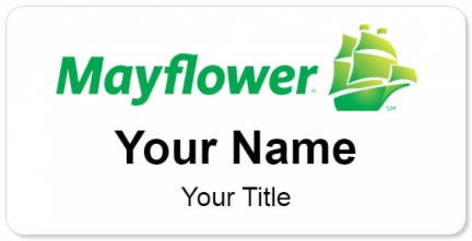 Custom name badges for Mayflower Moving Company