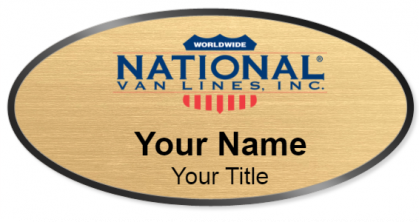 Custom name badges for National Van Lines