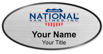 Custom name badges for National Van Lines