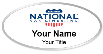 Custom name badges for National Van Lines