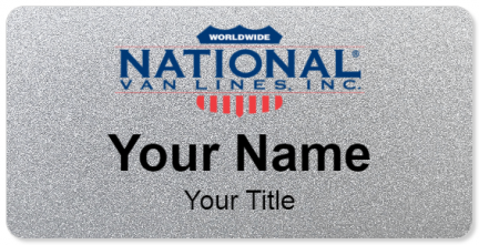 Custom name badges for National Van Lines