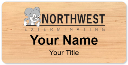 Custom name badges for Northwest Exterminating