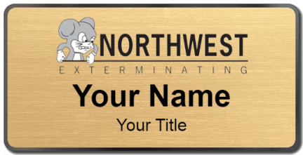 Custom name badges for Northwest Exterminating
