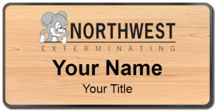 Custom name badges for Northwest Exterminating