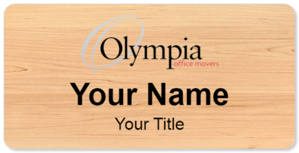 Custom name badges for Olympia Office Movers