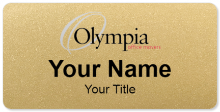 Custom name badges for Olympia Office Movers