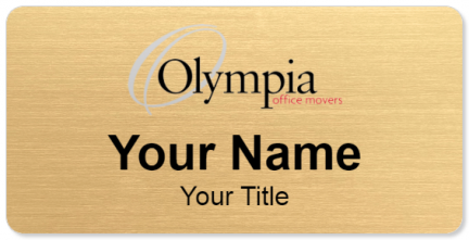 Custom name badges for Olympia Office Movers