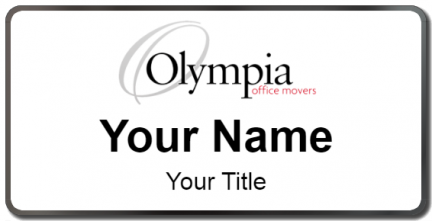 Custom name badges for Olympia Office Movers