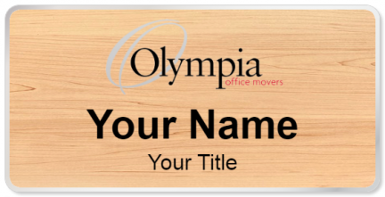 Custom name badges for Olympia Office Movers