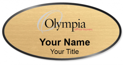 Custom name badges for Olympia Office Movers