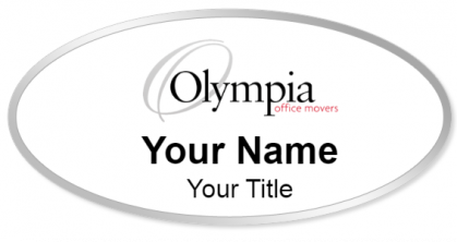 Custom name badges for Olympia Office Movers