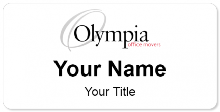 Custom name badges for Olympia Office Movers