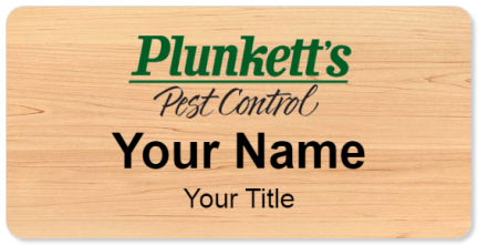 Custom name badges for Plunketts Pest Control