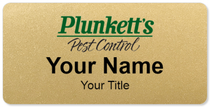 Custom name badges for Plunketts Pest Control