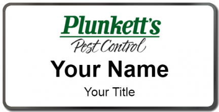 Custom name badges for Plunketts Pest Control
