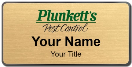 Custom name badges for Plunketts Pest Control