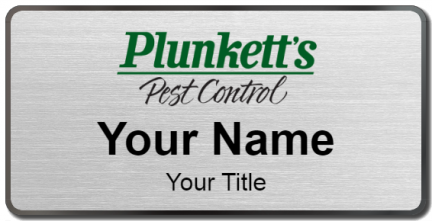 Custom name badges for Plunketts Pest Control