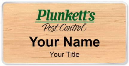 Custom name badges for Plunketts Pest Control