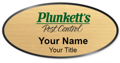 Custom name badges for Plunketts Pest Control