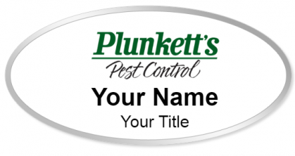 Custom name badges for Plunketts Pest Control