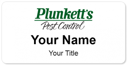 Custom name badges for Plunketts Pest Control