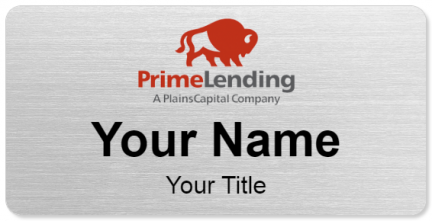 Custom name badges for Prime Lending