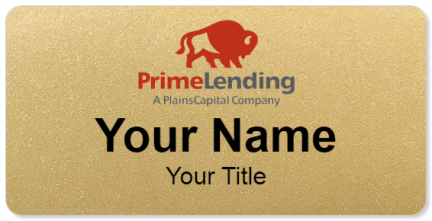 Custom name badges for Prime Lending