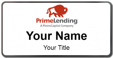 Custom name badges for Prime Lending