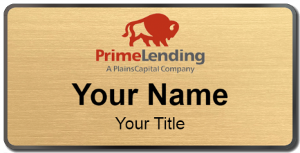 Custom name badges for Prime Lending