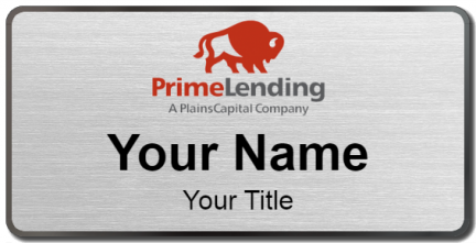 Custom name badges for Prime Lending