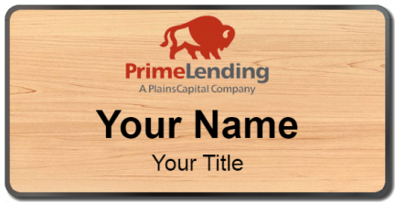 Custom name badges for Prime Lending