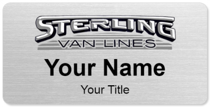 Custom name badges for Sterling Van Lines